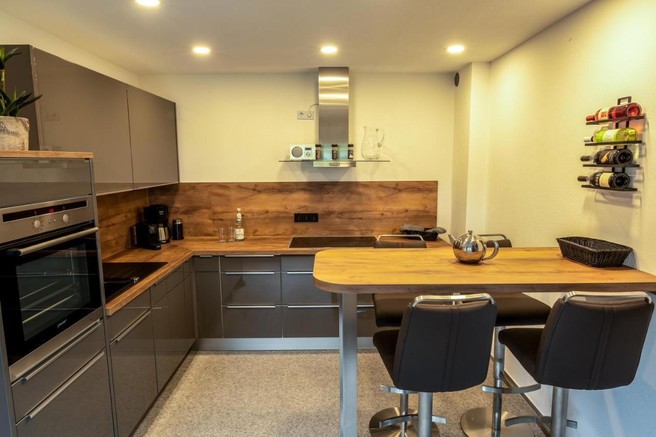 Ferienwohnung Fuchsbau Im Eg Des Ferienhauses Falkenhoehe Oberweißbach 外观 照片